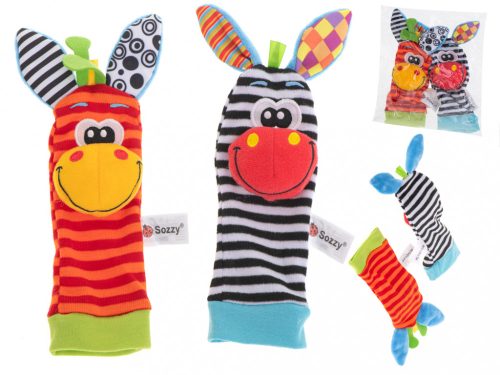 Csörgő játék lábzokni 2db.