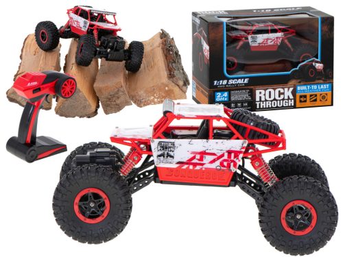 RC autó Rock Crawler HB 2.4GHz 1:18 piros