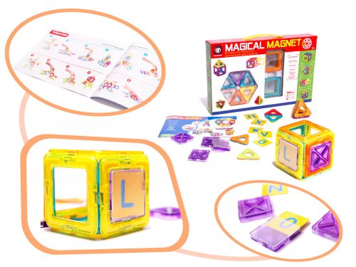 Színes mágneses blokkok MAGICAL MAGNET 20 PUH