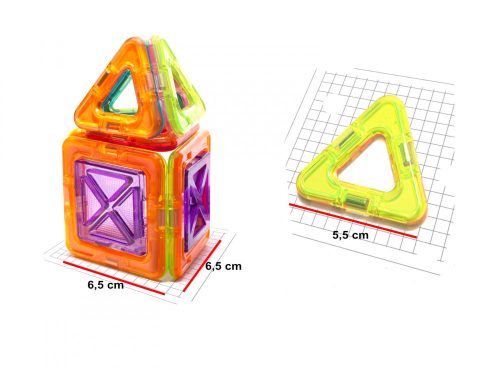 Színes mágneses blokkok MAGICAL MAGNET 20 PUH