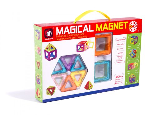 Színes mágneses blokkok MAGICAL MAGNET 20 PUH