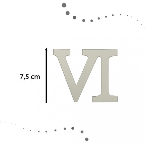 Falióra ezüst római számokkal