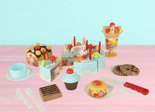 Születésnapi torta vágás konyha 75 el. kék