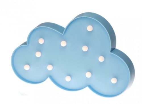 LED felhő kék dekoratív lámpa