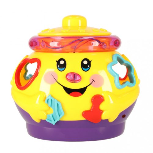 Zenélő pot blokk játszó sorter sárga
