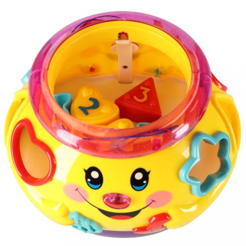 Zenélő pot blokk játszó sorter sárga